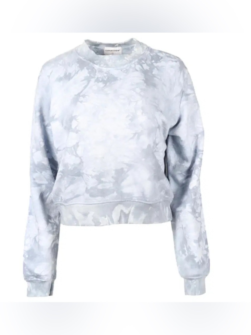 JONATHAN SIMKHAI STANDARD Tie Dye Cropped Sweatshirt cotton small